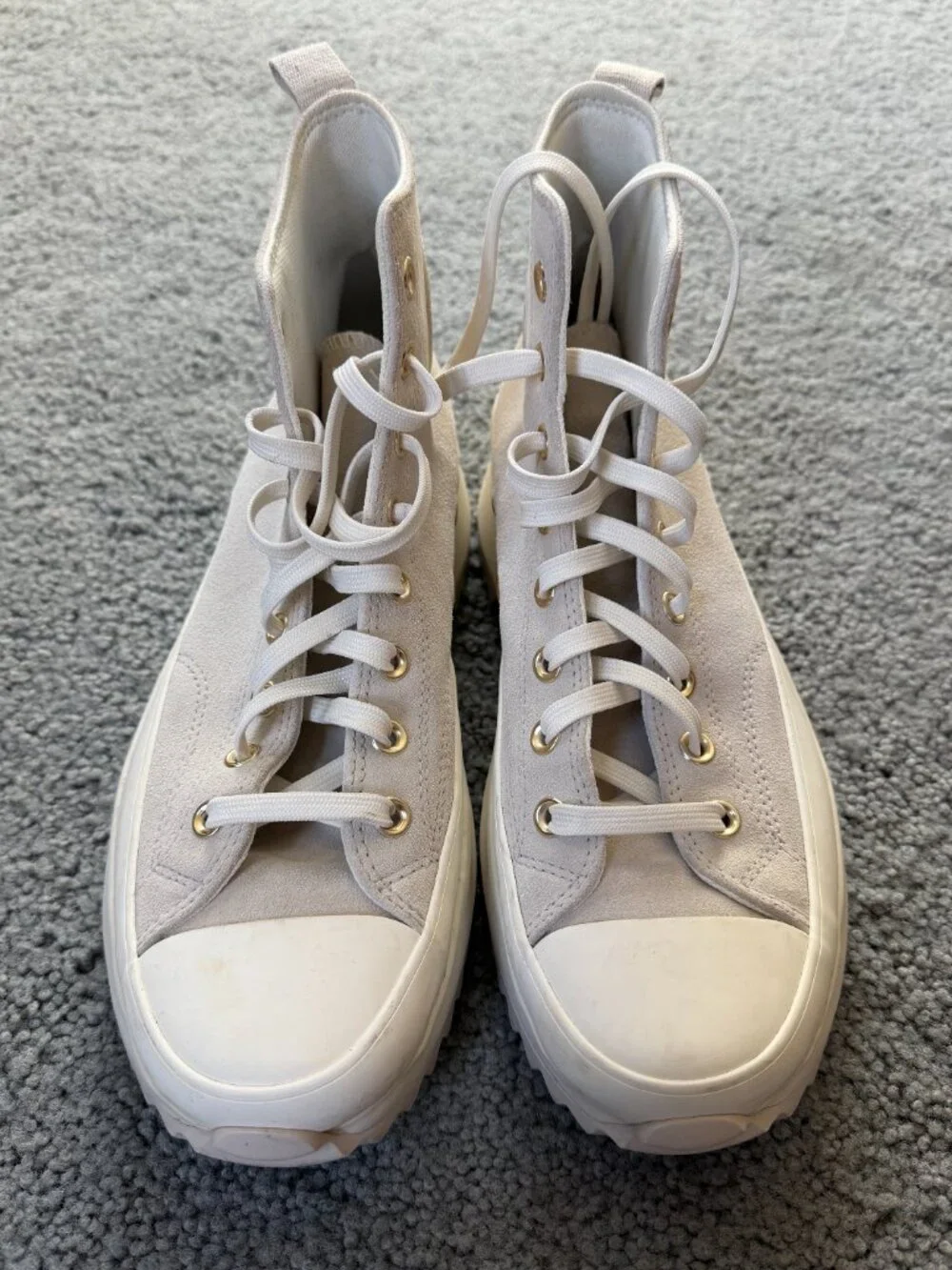 Converse Run Star Hike Platform in Earthy Neutrals - Men's Size 10.5 - Suede EUC - Picture 13 of 15